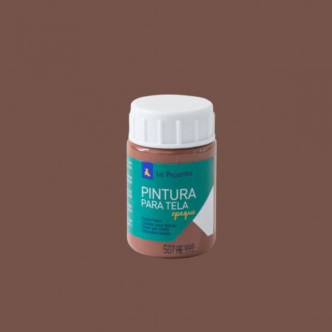 Farba do tkanin ciemnych La Pajarita 35ml, Kasztanowa